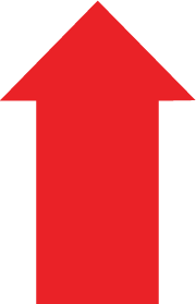 Top Creative digital marketing agency logo with red arrow symbol representing growth and performance